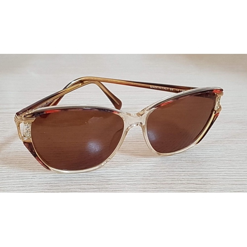 635 - 'Filos' Ladies Sunglasses, Multicolour Frames and Brown Lenses, Decorated with Crystals (Made in Ita... 