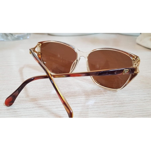 635 - 'Filos' Ladies Sunglasses, Multicolour Frames and Brown Lenses, Decorated with Crystals (Made in Ita... 