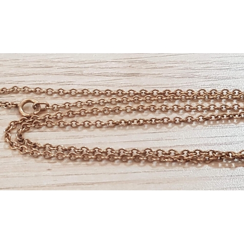 543 - 10ct Gold Chain Necklace, (Approx. L: 50cm, 4.1g), * Tested with XRF Metal Analyser * Together with ... 