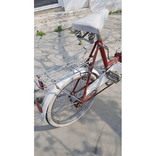 107 - Folding Bike with Red Frame