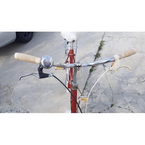 107 - Folding Bike with Red Frame