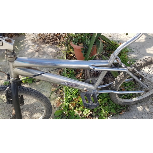 108 - BMX Style Bicycle, Silver Colour Frame