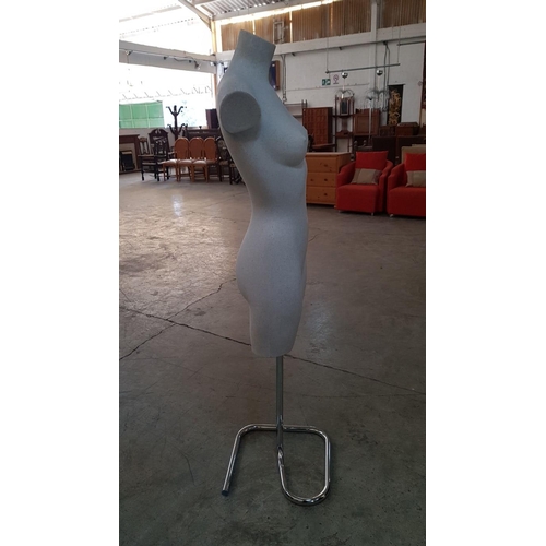 138 - 'Female Torso', Mannequin on Metal Stand, H: 147cm (with stand).