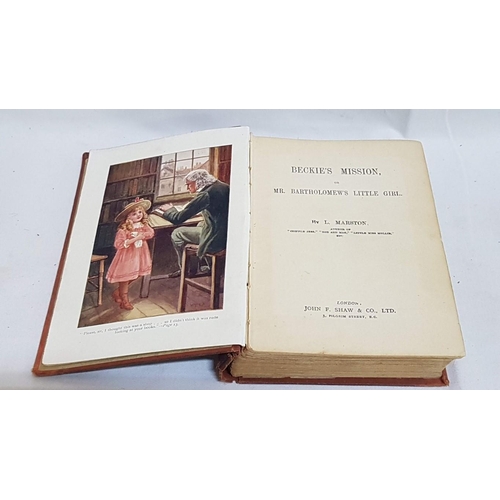 509 - 4x Antique Books (Some A/F): 'Jane Eyre' by Charlotte Bronte, 'The English Man and The Rifle', 'Beck... 