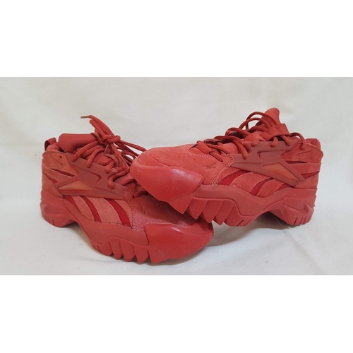 574 - Reebok Red Sneakers, 'Cardi B', Size EUR40.5/UK7/USA9.5/CM26.5, A/F, Un-Used.