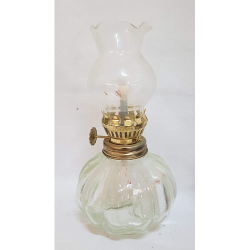 84 - Various Vintage Small Oil/Kerosene Lamps, H: 15cm-16cm. (4)