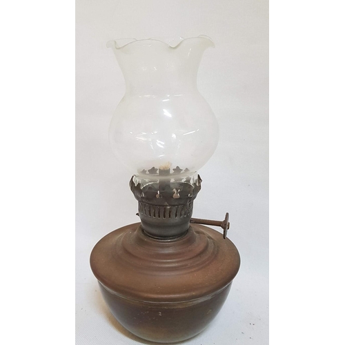 84 - Various Vintage Small Oil/Kerosene Lamps, H: 15cm-16cm. (4)