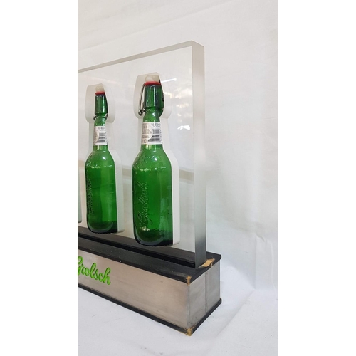 85 - 'Grolsch' Craft Handmade Lamp, (Nb. No Power Lead, Therefore Untested). (Approx. 40cm x 9.5cm x 38cm... 