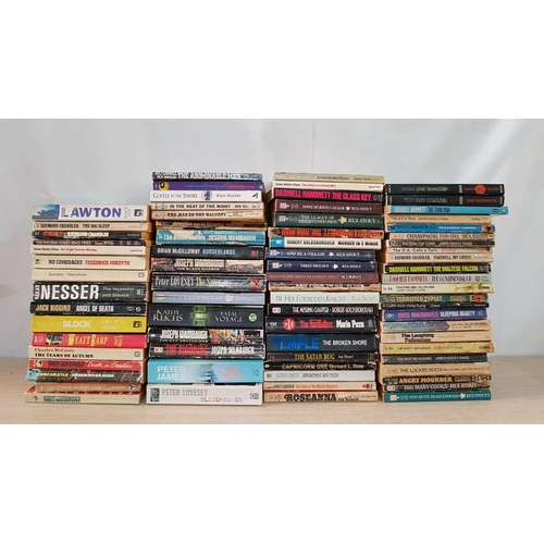 684 - Large Collection of Books, (Approx. 75pcs), From Various Authors, Incl. Rex Stout, Ian Stuart, James... 