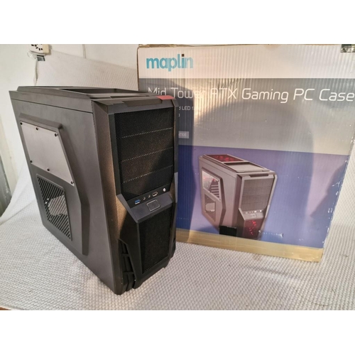 698 - Maplin Mid Tower ATX Gaming PC Case, with Box (Unused)