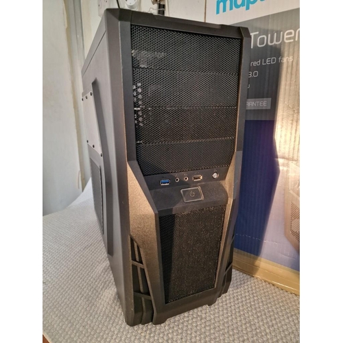 698 - Maplin Mid Tower ATX Gaming PC Case, with Box (Unused)