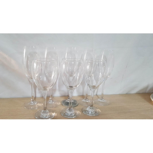 721 - 8 x Wine Glasses (5+3)