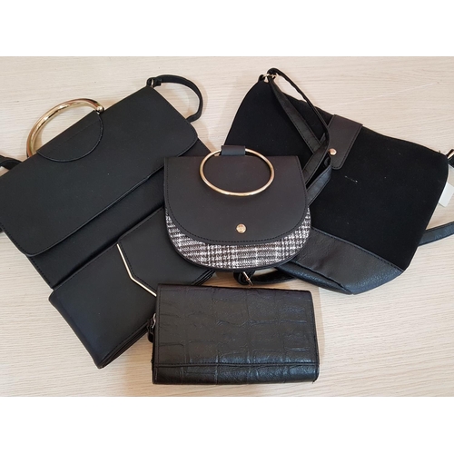 731 - In Black Tone - Various Ladies Accessories in Black Colour Wallet, Wallet / Bag 3 - Different Bags (... 