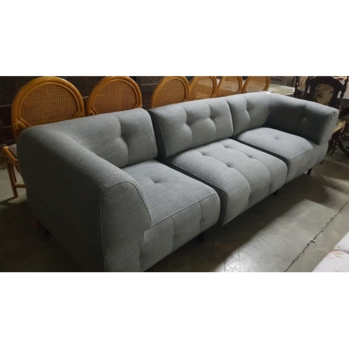 45A - 'Torven' 3-Seater Jaquard Grey Fabric Sofa

* Unused * - Furniture Stock Clearance, RRP €999 *