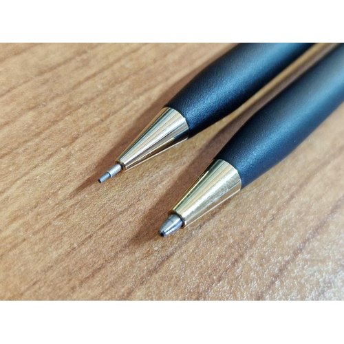 396 - Matching Cross 'Classic Black' Ball Point Pen (Ref: 2502) and 0.5mm Propelling Pencil (Ref: 250305) ... 