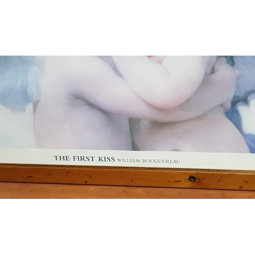 380 - 'The First Kiss' (William Bouguereau), Framed Print, Approx. 88cm x 68cm.