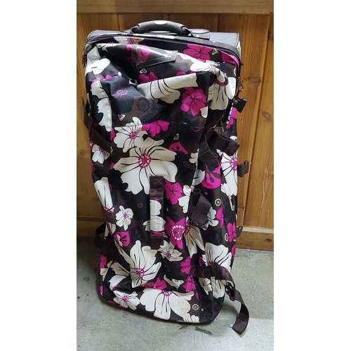 384 - 'Hawaii Spirit' Large Rolling Luggage Suitcase and with Adjusting Handle. (Approx. 40cm x 80cm x30cm... 