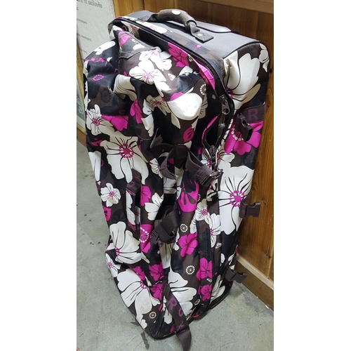 384 - 'Hawaii Spirit' Large Rolling Luggage Suitcase and with Adjusting Handle. (Approx. 40cm x 80cm x30cm... 