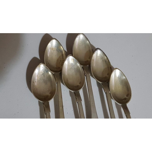 389 - Vintage Silver (600) Tea Spoons (Probably Russian), Approx. 135.5g, Set of 6x.