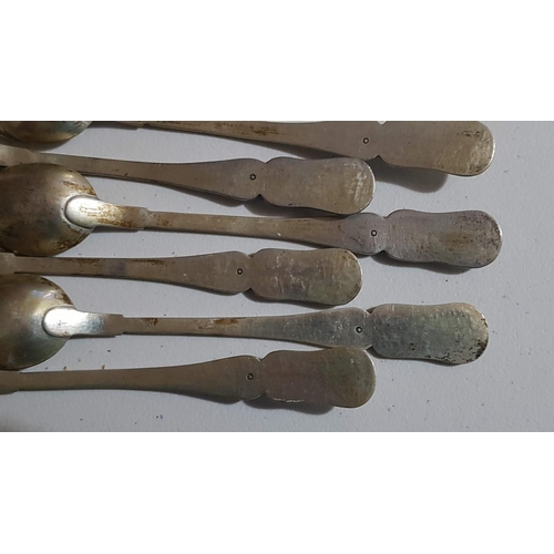 389 - Vintage Silver (600) Tea Spoons (Probably Russian), Approx. 135.5g, Set of 6x.