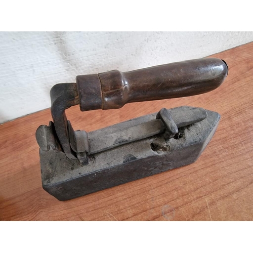 26 - 3 x Antique Coal Irons, (a/f)