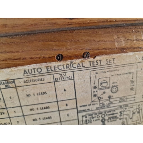 51 - Vintage 'Auto Electrical Test Set' in Wooden Case, (see multiple catalogue photos), Untested