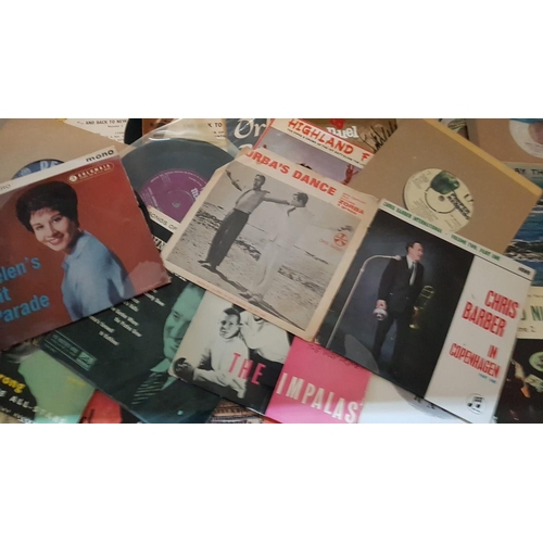 241 - Vintage Large Collection of Approx. 60x Single Records, Various Music Types.  (60)