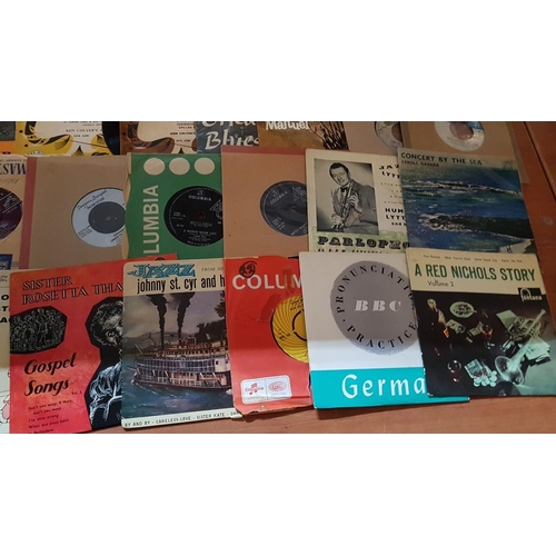 241 - Vintage Large Collection of Approx. 60x Single Records, Various Music Types.  (60)