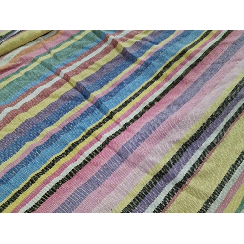 11 - Garden Hammock, Multi-Colour Fabric Striped Fabric, (Approx. 200 x 150cm, Max 150kg), with Box, * Lo... 