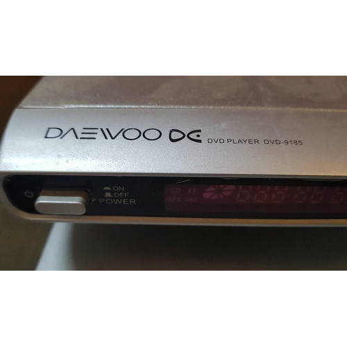 542 - Home Electronics: Daewoo DVD Player, Model: DVD-9185, (No R/C), Bench DVD/CD Player, Model: KH 6777,... 