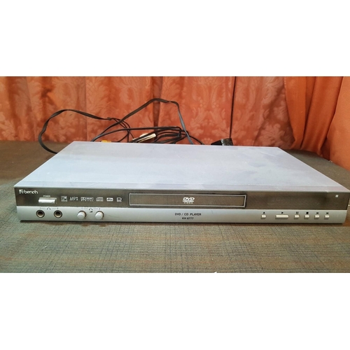 542 - Home Electronics: Daewoo DVD Player, Model: DVD-9185, (No R/C), Bench DVD/CD Player, Model: KH 6777,... 