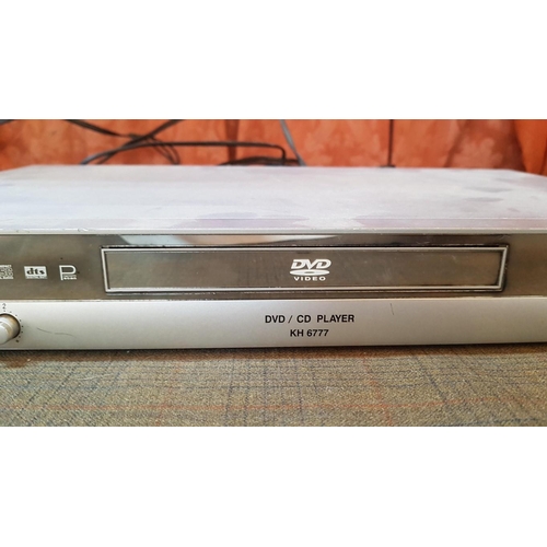 542 - Home Electronics: Daewoo DVD Player, Model: DVD-9185, (No R/C), Bench DVD/CD Player, Model: KH 6777,... 
