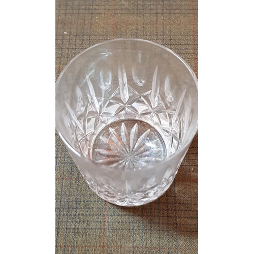 564 - 3x Crystal Sets of Different Pattern Whisky/Water Glasses, 2x of 6x Glasses Each Set and 1x of 5X Gl... 