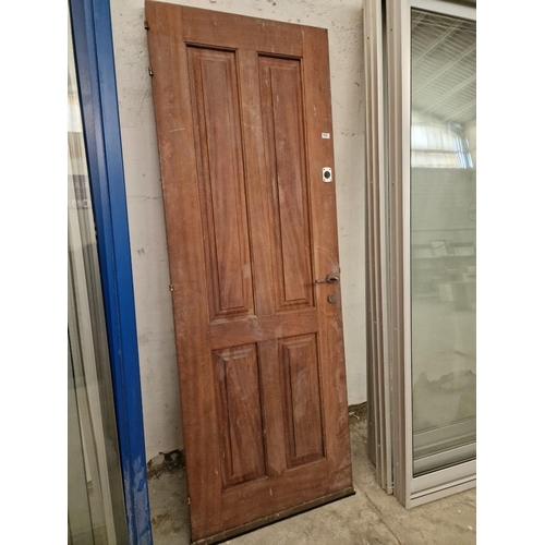 692 - Heavy Solid Wood External Door, 4-Panel, (Approx. 75 x 290cm)