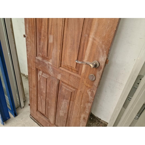 692 - Heavy Solid Wood External Door, 4-Panel, (Approx. 75 x 290cm)