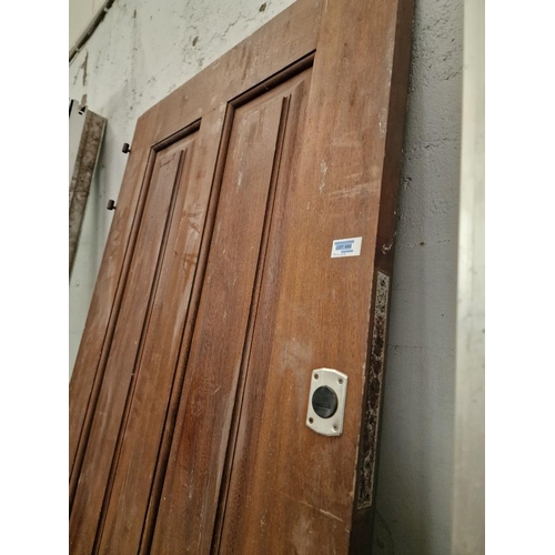 692 - Heavy Solid Wood External Door, 4-Panel, (Approx. 75 x 290cm)