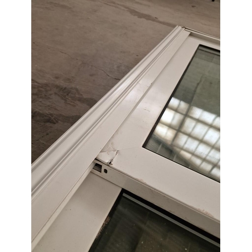 699 - White Alumiunium Double Glazed Sliding Windows in Frame, (Approx. 157 x 120cm)