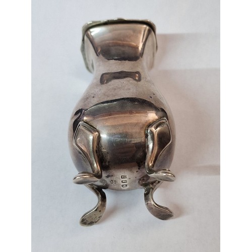 5 - Antique George V Sterling Silver Pepper Pot, 4-Footed, by 'Edward Barnard & Sons Ltd', London, Circa... 