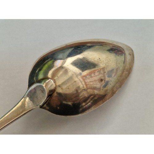 5B - Antique Sterling Silver Table / Serving Spoon, Circa 1802, London (Approx. 22cm, 67g)