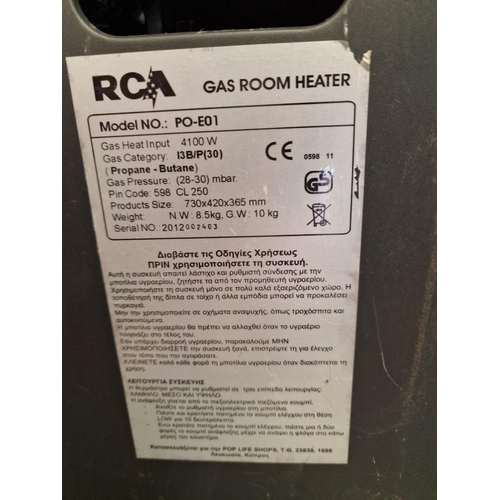 386 - RCA Calor Gas Room Heater, (Model: PO-E01), with Regulator