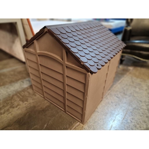 387 - Plastic Dog Kennel / House, (Approx. 71 x 71 x 69cm Overall)