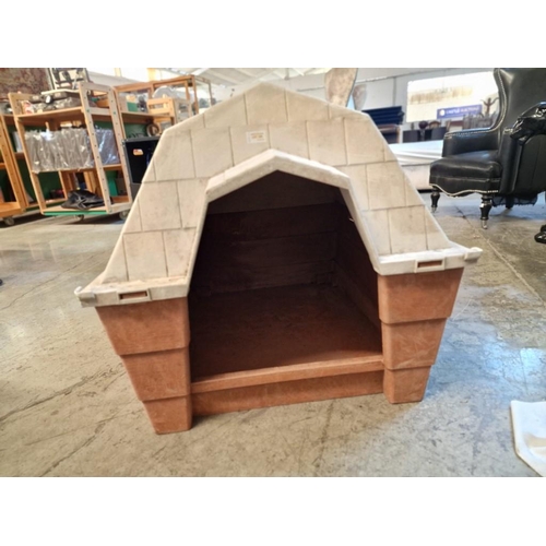 389 - Large Plastic Dog Kennel / House, (Approx. 78 x 97 x 73cm)