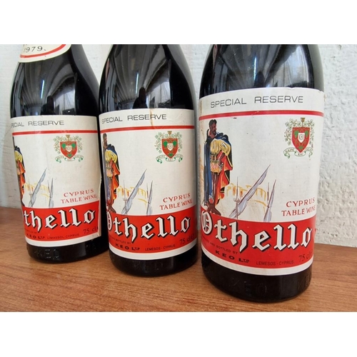 61 - 3 x Bottles of Vintage 'Othello' Special Reserve Cypriot Wine; 1979, 1983 and 1986, (3)