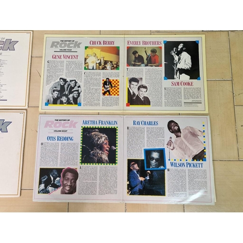 62 - 'The History of Rock', 8 x Volumes (Consecutive Run from No. 1 to No. 8) Double LP Vinyl Records, (s... 