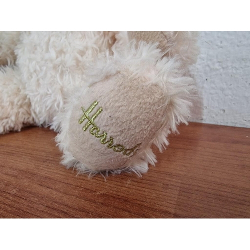 63 - 2 x Harrods Soft Toys; Bear, Cream Colour (CS210316/F584950) and Bunny Rabbit (1011TE5), (Approx. H:... 