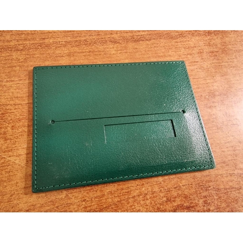 64 - Rolex Watch Box, Ref. 39139.01, Green Leather/Beige Velvet, Together Green Leather Card Holder, 2020... 