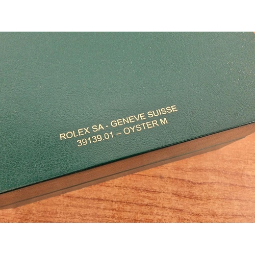 64 - Rolex Watch Box, Ref. 39139.01, Green Leather/Beige Velvet, Together Green Leather Card Holder, 2020... 