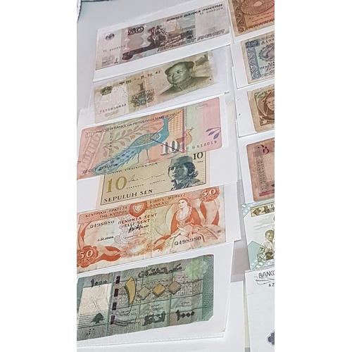 131 - Collection of Vintage Retro and Recent Banknotes From all Over the World, Approx. 26x Banknotes (Cyp... 