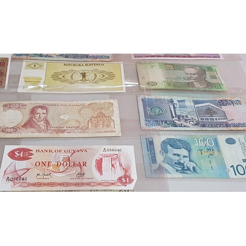 131 - Collection of Vintage Retro and Recent Banknotes From all Over the World, Approx. 26x Banknotes (Cyp... 