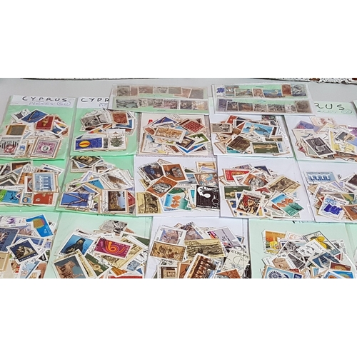 132 - Huge Collection, Approx. 2000-2200pcs of Vintage Retro and Resent Cyprus Stamps.